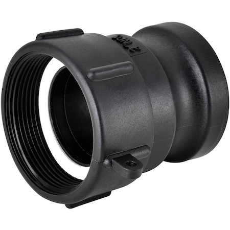 Global Industrial Polypropylene 2 Female NPS Pipe Thread x 2 Part A Camlock Adapter 493522